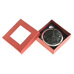 Зеркало карманное двухстороннее круглое из натурального камня Серафинит в подарочной упаковке Silver Stone Mirrors варинант исполнения - 3 | Loft Concept в Екатеринбурге