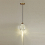 Подвесной светильник с плафоном в форме капли Crystal Transparent Drop варинант исполнения - 4 | Loft Concept в Екатеринбурге