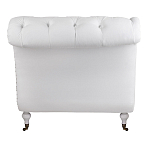 Кушетка белая с мягкой обивкой из велюра Michael Couch варинант исполнения - 3 | Loft Concept в Екатеринбурге