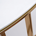 Консоль приставная полукруглая на основании золотого цвета Interior Accent варинант исполнения - 2 | Loft Concept в Екатеринбурге