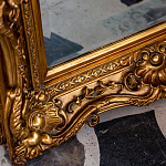 Зеркало настенное золотое с резным орнаментом Classic Ornament Mirror варинант исполнения - 3 | Loft Concept в Екатеринбурге