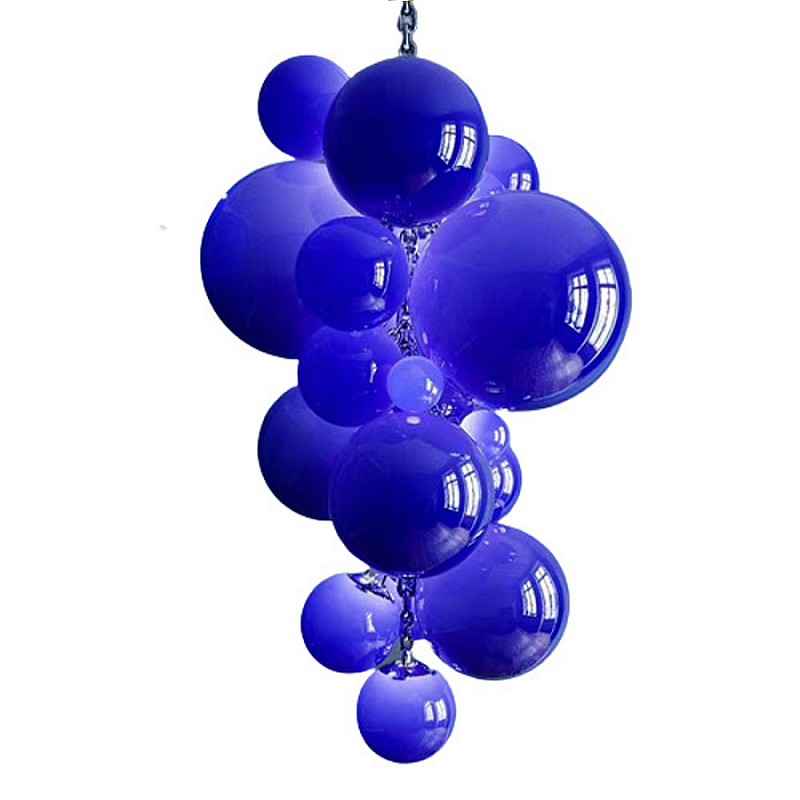 Люстра Grape Balls Синее стекло Сапфирово-синий Люстра Grape Balls Синее стекло Сапфирово-синий в Екатеринбурге | Loft Concept