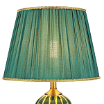 Настольная лампа с абажуром Celestina Green  Gold Lampshade Table Lamp варинант исполнения - 3 | Loft Concept в Екатеринбурге