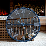 Часы настенные зеркальные с серебряным металлическим циферблатом Mirror Tower Clock варинант исполнения - 5 | Loft Concept в Екатеринбурге