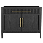 Буфет Primo с двумя ящиками и двумя фасадами Черный дуб варинант исполнения - 1 | Loft Concept в Екатеринбурге