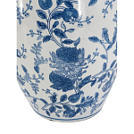 Ваза фарфоровая с узким горлышком и синими цветочными мотивами Independence варинант исполнения - 3 | Loft Concept в Екатеринбурге