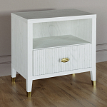 Прикроватная тумбочка с полкой Elsa Dreams White варинант исполнения - 1 | Loft Concept в Екатеринбурге