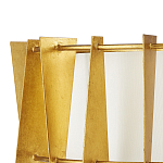 Потолочный светильник круглый с каркасом в форме треугольников и тканевым абажуром Brutal Light варинант исполнения - 2 | Loft Concept в Екатеринбурге