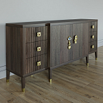 Большой Комод-буфет Elsa Dreams Walnut с ящиками варинант исполнения - 4 | Loft Concept в Екатеринбурге