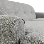 Трехместный диван Garner Grey Ornament Sofa варинант исполнения - 3 | Loft Concept в Екатеринбурге