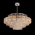 Люстра хрустальная в неоклассическом стиле на серебристом каркасе Majesty варинант исполнения - 5 | Loft Concept в Екатеринбурге