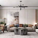 Дизайнерский журнальный стол зеркальный волнистой формы Gytep варинант исполнения - 1 | Loft Concept в Екатеринбурге