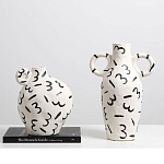 Декоративная ваза White Doodle Vase S варинант исполнения - 2 | Loft Concept в Екатеринбурге