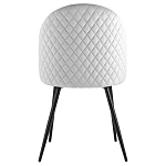 Мягкий стул в сером велюре Miruna Chair варинант исполнения - 3 | Loft Concept в Екатеринбурге