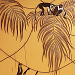 Обои с вышивкой ручной работы Étienne Original colourway on wool sateen варинант исполнения - 1 | Loft Concept в Екатеринбурге