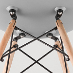 Пластиковый стул на ножках из массива бука Eames Mint варинант исполнения - 8 | Loft Concept в Екатеринбурге