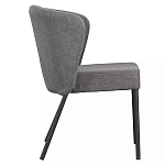 Стул серый с широкой закругленной спинкой Chair Gray Attractive варинант исполнения - 2 | Loft Concept в Екатеринбурге