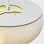 Подвесной светильник с белыми изящными декоративными лепестками Volumetric Petal Lamp варинант исполнения - 9 | Loft Concept в Екатеринбурге