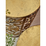 Столик приставной с цветочной резной фактурой Madagascar варинант исполнения - 2 | Loft Concept в Екатеринбурге