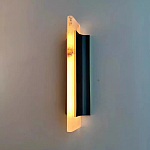 Бра вертикальное с мраморными рассеивателями на черном корпусе Gutter варинант исполнения - 2 | Loft Concept в Екатеринбурге