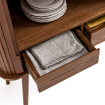 Буфет с двумя раздвижными дверцами Toinette Brown Wooden Cupboard варинант исполнения - 5 | Loft Concept в Екатеринбурге