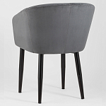 Мягкое кресло на металлических ножках Shaggy Dark Grey варинант исполнения - 4 | Loft Concept в Екатеринбурге