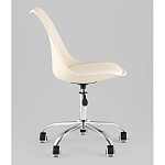 Офисный стул на металлическом основании EGGERY Beige пластик варинант исполнения - 4 | Loft Concept в Екатеринбурге