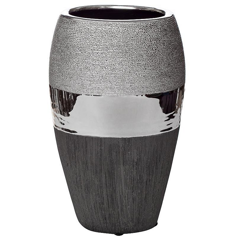 Ваза Maelis black and silver Черно-серебристый Ваза Maelis black and silver Черно-серебристый в Екатеринбурге | Loft Concept
