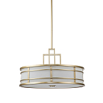 Подвесной светильник цвета латунь с белым матовым плафоном с геометрическим рисунком Feiss варинант исполнения - 1 | Loft Concept в Екатеринбурге