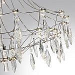 Люстра подвесная из металла с хрустальными прозрачными подвесками Quasar 81 варинант исполнения - 13 | Loft Concept в Екатеринбурге