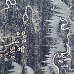 Мебельная ткань Вышивка серый цвет 130 см T2-39 варинант исполнения - 2 | Loft Concept в Екатеринбурге