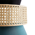 Бра с плетеным декором из ротанга Bonnie Wicker Blue Wall Lamp варинант исполнения - 3 | Loft Concept в Екатеринбурге