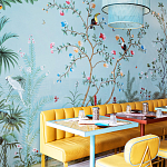 Обои ручная роспись Amazonia Duck Egg варинант исполнения - 5 | Loft Concept в Екатеринбурге