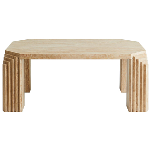 Кофейный стол Caleb Travertine Coffee Table