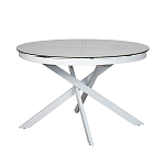Стол обеденный раскладной круглый White Ceramic Table варинант исполнения - 2 | Loft Concept в Екатеринбурге