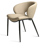 Стул обеденный кремовый из экокожи Futuristic Chair варинант исполнения - 1 | Loft Concept в Екатеринбурге