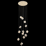 Люстра каскадная с мозаичным хрустальным оформлением Sparks of Crystal варинант исполнения - 3 | Loft Concept в Екатеринбурге