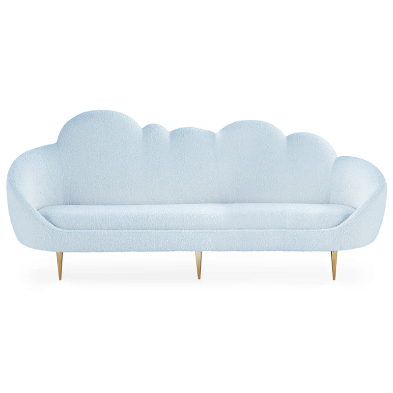 Уникальный  диван для детской Soft Cloud трехместный Голубой Белый Розовый Золотой в Екатеринбурге | Loft Concept 