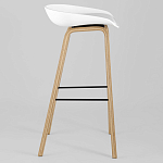 Барный стул на ножках из натурального дерева Boras White варинант исполнения - 2 | Loft Concept в Екатеринбурге