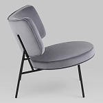 Мини-кресло District Lounge велюр серый варинант исполнения - 2 | Loft Concept в Екатеринбурге