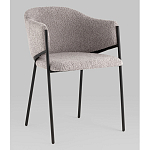 Стул Brace букле серый варинант исполнения - 1 | Loft Concept в Екатеринбурге