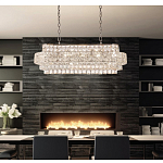 Люстра овальной формы хрустальная в неоклассическом стиле Majesty варинант исполнения - 8 | Loft Concept в Екатеринбурге