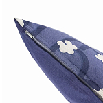 Подушка декоративная синяя с цветочным принтом Blossom Essence Emily варинант исполнения - 2 | Loft Concept в Екатеринбурге