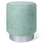 Пуф мятный велюр на металлическом основании Golden Belt варинант исполнения - 1 | Loft Concept в Екатеринбурге