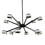 Люстра черного цвета на штанге Noir Supernova варинант исполнения - 1 | Loft Concept в Екатеринбурге