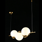 Люстра подвесная светодиодная Jagna 2 Gold and White варинант исполнения - 3 | Loft Concept в Екатеринбурге