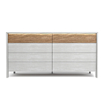 Комод 8 ящиков с подсветкой на рельефном фасаде Warm Industrial варинант исполнения - 1 | Loft Concept в Екатеринбурге