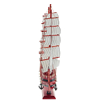 Декоративная модель деревянного красного парусника в подарочной упаковке With The low варинант исполнения - 2 | Loft Concept в Екатеринбурге