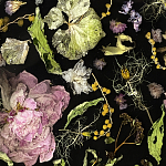 Круглый журнальный столик со столешницей из эпоксидной смолы Epoxy Resin Flowers Coffee Table варинант исполнения - 9 | Loft Concept в Екатеринбурге