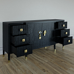 Большой Комод-буфет Elsa Dreams Black с ящиками варинант исполнения - 6 | Loft Concept в Екатеринбурге